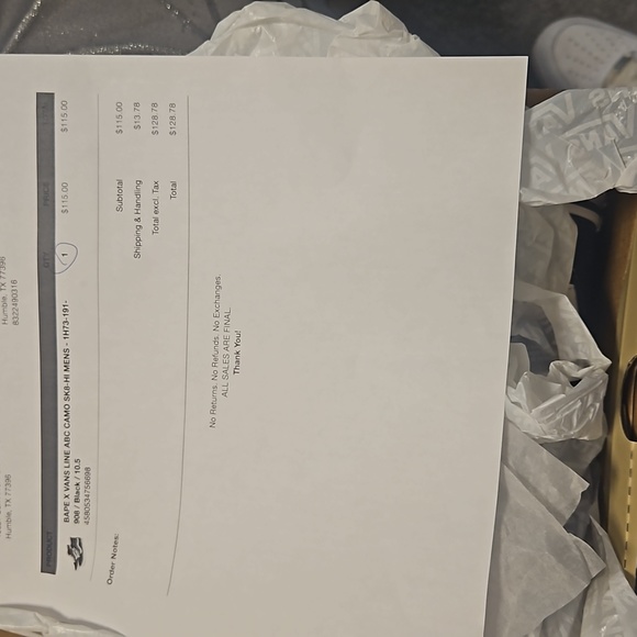 VANS X BAPE COLLAB SHOES... OFF THE WALL - Picture 4 of 6